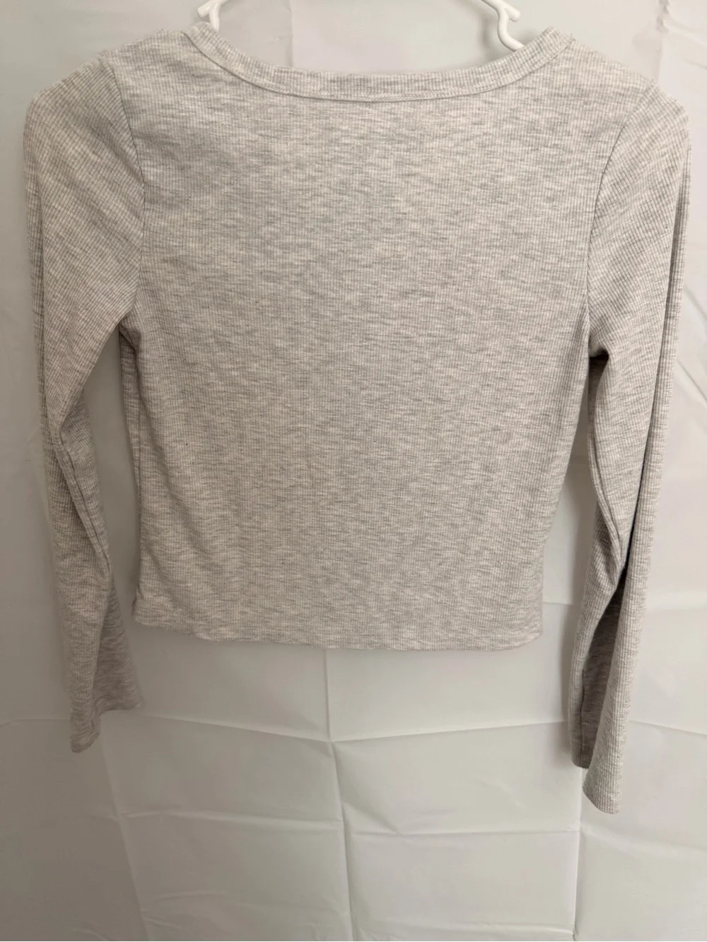 Gray Long Sleeve Button Up